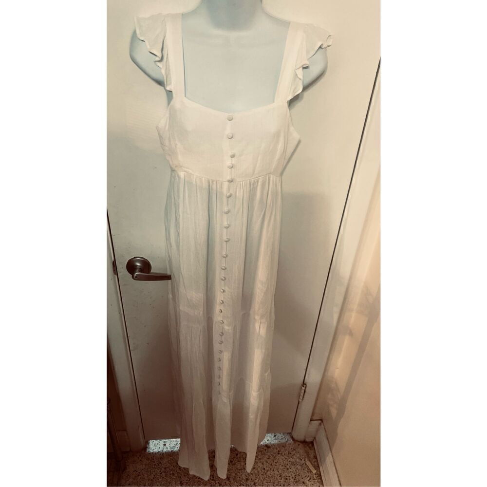 BB Dakota Ready Yacht Dress White Gauze Womens Dress Womens SZ XS New - Picture 5 of 15